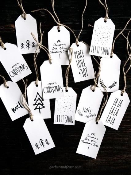 Totally free Xmas Reward Tags Eye-catching foods, easy balanced photo about Printable Christmas Tags Black and White identify Free of charge Xmas Reward Tags Appealing food stuff, uncomplicated healthier